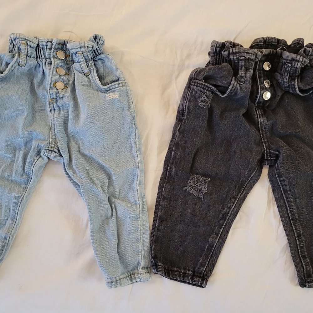 Zara girl toddler baggy jeans
